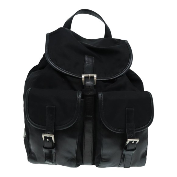 PRADA Backpack Nylon Black Auth 89322 - Picture 13 of 16